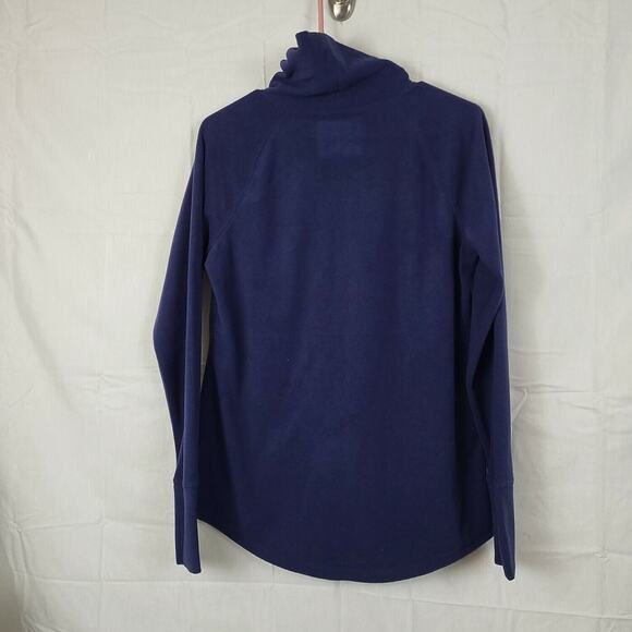 Tek Gear Womens Blue Turtle Neck Long Sleeve Fleece Pullover Sweater Size Small - Picture 2 of 7
